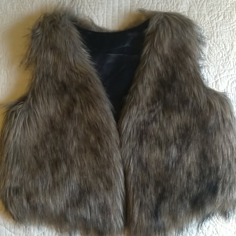 Vintage faux fur vest
